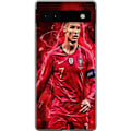Pikkukuva 1 / 3: Google Pixel 6a Läpinäkyvä kuori Ronaldon Taidot - CR7 Suunnittelu Aidolle Kannattajalle