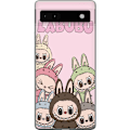 Pikkukuva 1 / 3: Google Pixel 6a Läpinäkyvä kuori Labubu Classics