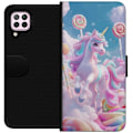 Miniatyrbillede 1 af 3: Huawei P40 lite Tegnebogsetui Enhjørning Candy Pastel Kawaii Motiv Sød Populær Farve Grafisk Trend Børne Motiv Fantasy Art
