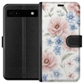 Miniatyrbillede 1 af 3: Google Pixel 6a Tegnebogsetui Romantiske blomster