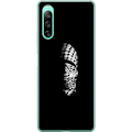 Pikkukuva 1 / 3: Sony Xperia 10 IV Läpinäkyvä kuori Keffiyeh-kuviointi - klassinen palestiinalainen mustavalkoinen shaali, jolla on kulttuurinen merkitys