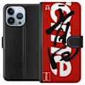 Pikkukuva 1 / 4: Apple iPhone 13 Pro Lompakkokotelo Supreme Punainen Graffiti Katupukeutuminen Suunnittelu Muotikuvake Trendikäs Graffiti Kuviointi Suosittu Urbaani K