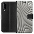 Miniatyrbillede 1 af 3: Huawei P30 Tegnebogsetui Sølvbølger