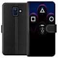 Pikkukuva 1 / 3: Samsung Galaxy A6 (2018) Lompakkokotelo Squid Game Kausi 3 Uudet Ikoni Suosittu Sarja TV Motiivi Aasialainen Draama Trendikäs Graafinen Suunnittelu