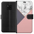 Miniatyrbillede 1 af 3: Huawei Mate 20 Pro Tegnebogsetui Marmor Skæring