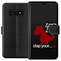 Miniatyrbillede 1 af 3: Samsung Galaxy S10e Tegnebogsetui Dinosaur