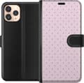 Kompatibelt Plånboksfodral till Apple iPhone 11 Pro Rosa miniprickar rosa