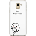 Miniatyrbild 1 av 3: Samsung Galaxy J6 Genomskinligt Skal You Don’t Know My Password – edgy textmotiv med attityd