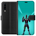 Miniatyrbillede 1 af 3: Huawei P30 Tegnebogsetui sort ridder fortnite