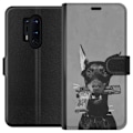 Pikkukuva 1 / 3: OnePlus 8 Pro Lompakkokotelo Harmaa Koira Graafinen Suunnittelu Kovan Eläinaiheen Katutaide Urbaani Trendi Koiran Ystävä Tyyli Suosittu Aihe