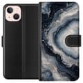 Miniatyrbilde 1 av 3: Kompatibelt Lommeboketui til Apple iPhone 13 mini Nattagat blå