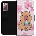 Miniatyrbillede 1 af 3: Samsung Galaxy Note20 Tegnebogsetui Kawaii Capybara Hjerte Ani