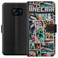 Pikkukuva 1 / 3: Samsung Galaxy S7 Lompakkokotelo Minecraft Taide
