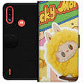 Pikkukuva 1 / 3: Motorola Moto E7 Power Lompakkokotelo Labubu Wacky Mart Pop Mart -sarjan keräilyfiguuri Söpö Muotoilu Suosittu Teemalelu Sarja Luova Taidelelu