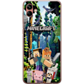 Pikkukuva 1 / 3: Samsung Galaxy A04 Läpinäkyvä kuori Minecraft-matkapuhelinkotelo metsällä ja pikselityylisillä hahmoilla