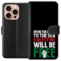 Miniatyrbillede 1 af 3: Apple iPhone 16 Pro Tegnebogsetui Fri Palæstina