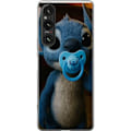 Pikkukuva 1 / 3: Sony Xperia 1 V Läpinäkyvä kuori Stitch & Napp - vauvateema söpöllä hahmolla
