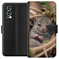 Miniatyrbillede 1 af 3: OnePlus Nord 2 5G Tegnebogsetui Rotte Smilende Dyremotiv By Motiv Urban Grafisk Design Populært Sjovt Motiv Kunstart Stil