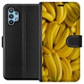 Miniatyrbild 1 av 3: Samsung Galaxy A32 5G Plånboksfodral Banana Pattern – lekfullt mönster med gula bananer