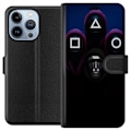 Pikkukuva 1 / 4: Apple iPhone 13 Pro Lompakkokotelo Squid Game Kausi 3 Uudet Ikoni Suosittu Sarja TV Motiivi Aasialainen Draama Trendikäs Graafinen Suunnittelu