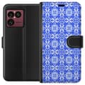 Kompatibel Tegnebogsetui til Sony Xperia 1 VIII Blå mosaik blå