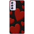 Miniatyrbillede 1 af 3: Samsung Galaxy A82 5G Gennemsigtig cover Rød Fløjlshjerter