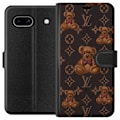 Pikkukuva 1 / 3: Google Pixel 7a Lompakkokotelo Louis Vuitton Teddykarhu Kuvio Ylellinen Muotisuunnittelu Suosittu Motiivi Muoti-Trendi Ylelliset Asusteet
