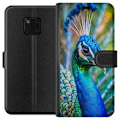 Pikkukuva 1 / 3: Huawei Mate 20 Pro Lompakkokotelo Pavun Sulat Värikäs Design Lintuaihe Eksoottinen Graafinen Suunnittelu Luonto Ylellinen Koristelu