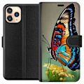 Miniatyrbillede 1 af 3: Apple iPhone 11 Pro Tegnebogsetui Sommerfugl Natur Sommer Motiv Vinger Farverig Design Populær Dekoration Grafisk Eksotisk Tema