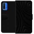 Miniatyrbillede 1 af 3: Xiaomi Redmi Note 9 4G Tegnebogsetui Sorte Bølger