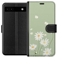 Miniatyrbild 1 av 3: Google Pixel 6a Plånboksfodral Prästkragar – blommigt mönster i svensk sommarstil