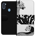 Pikkukuva 1 / 3: Samsung Galaxy A11 Lompakkokotelo Leopard Faces