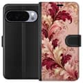 Kompatibel Tegnebogsetui til Google Pixel 11 Pro XL Vinrødt løv pink