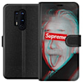 Miniatyrbillede 1 af 3: OnePlus 8 Pro Tegnebogsetui Supreme Albert Einstein 3D Motiv Streetwear Design Populær Videnskab Ikonisk Grafisk Urban Kunst