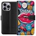 Miniatyrbillede 1 af 3: Apple iPhone 16 Pro Max Tegnebogsetui Chanel Lips