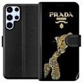 Miniatyrbillede 1 af 3: Samsung Galaxy S22 Ultra 5G Tegnebogsetui Prada Leopard