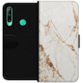 Miniatyrbillede 1 af 3: Huawei P40 lite E Tegnebogsetui Hvid marmor