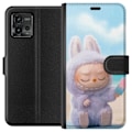 Miniatyrbillede 1 af 3: Motorola Moto G72 Tegnebogsetui Labubu Lyserød Stemning
