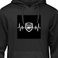 Miniatyrbillede 1 af 3: Hoodie til Voksen | Behagelig Hættetrøje Arsenal sort L