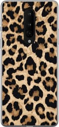 Kompatibelt Mobildeksel til OnePlus 8 Brune leopardflekker brun