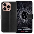 Miniatyrbild 1 av 3: Apple iPhone 16 Pro Plånboksfodral Black Mirror Sci-Fi Netfli