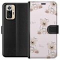 Miniatyrbillede 1 af 3: Xiaomi Redmi Note 10 Pro Tegnebogsetui Teddy Dior Vibes - luksuriøs bamse i modetil