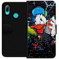 Miniatyrbillede 1 af 3: Huawei P smart 2019 Tegnebogsetui Kalle Anka Graffiti Disney Design Sjovt Børnemotiv Farve Grafisk Populær Serie Ikonisk Disneyfigur