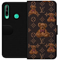 Miniatyrbillede 1 af 3: Huawei P40 lite E Tegnebogsetui Louis Vuitton Teddybjørn Mønster Luksus Mode Design Populært Motiv Mode Trend Luksuriøse Accessories