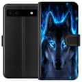 Yhteensopiva Lompakkokotelo Google Pixel 6a Susi