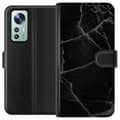 Kompatibelt Lommeboketui til Xiaomi 12 Svart marmor