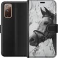 Kompatibelt Lommeboketui til Samsung Galaxy S20 FE Marmor med hest