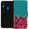 Miniatyrbild 1 av 3: Huawei P Smart Z Plånboksfodral Squid Game Karaktärer Grafisk Design Seriefigurer Populär TV Motiv Asiatisk Stil Spännande Trend