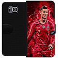 Miniatyrbillede 1 af 3: Samsung Galaxy Alpha Tegnebogsetui Ronaldo Færdigheder - CR7 Design for Ægte Fans
