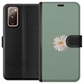 Pikkukuva 1 / 3: Samsung Galaxy S20 FE Lompakkokotelo Vihreä Minimalikukka - t